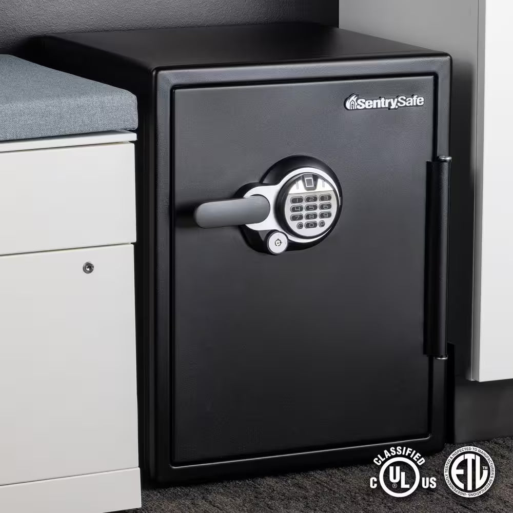 2.0 Cu. Ft. Fireproof & Waterproof Safe with Biometric Fingerprint Lock