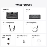 5529Wh Solar Generator, 3840W Output Power Station Lifepo4 Battery Generator Combo for Home Backup