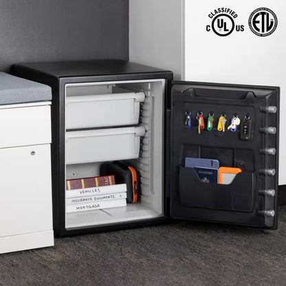 2.0 Cu. Ft. Fireproof & Waterproof Safe with Biometric Fingerprint Lock