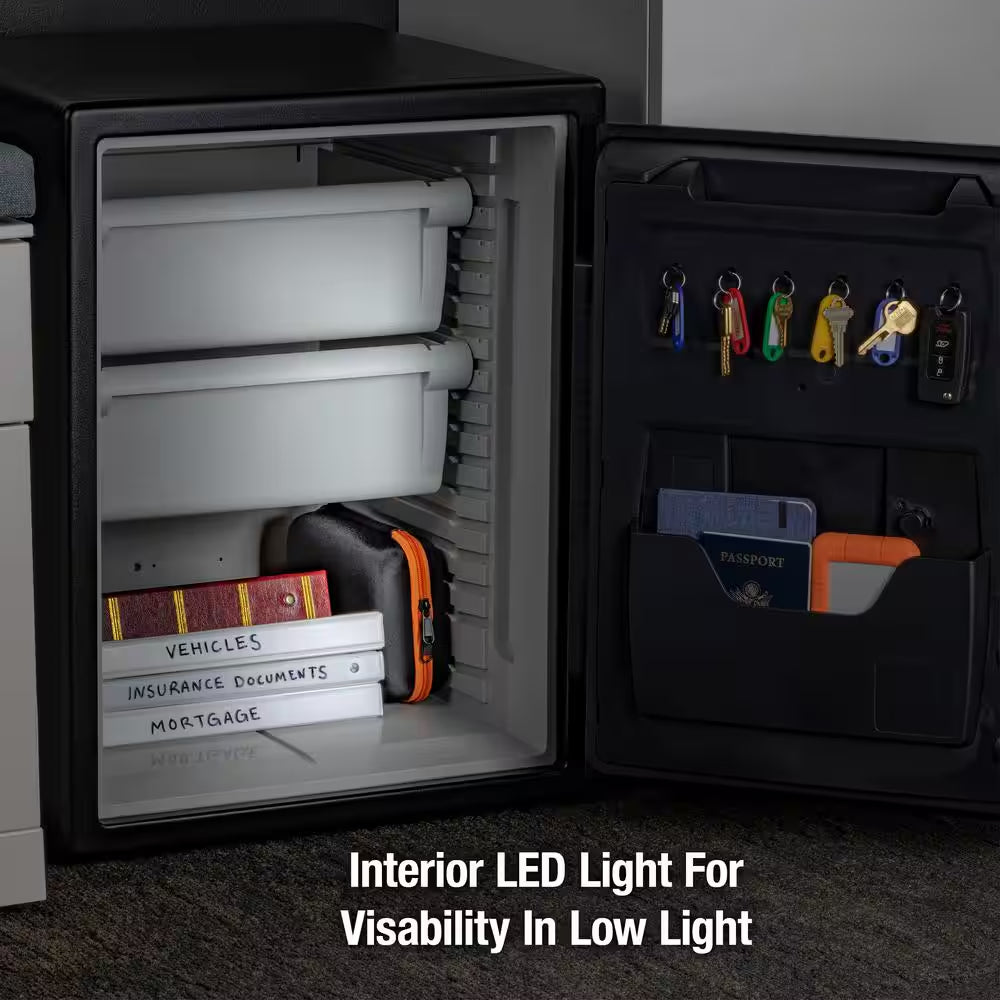 2.0 Cu. Ft. Fireproof & Waterproof Safe with Biometric Fingerprint Lock
